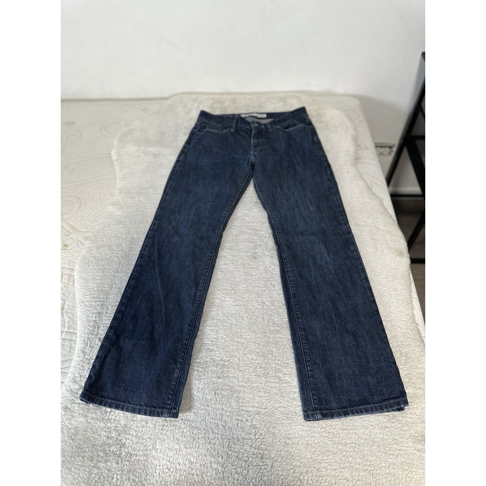Express Rocco Slim Fit Bootcut Men's Blue Dark Wash Jeans Size 32x32 Fits 32x31